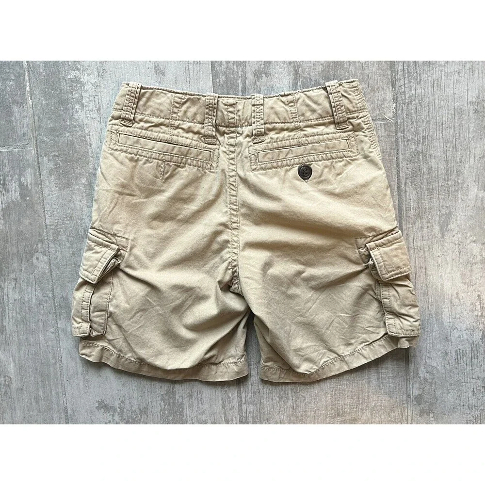 BABY GAP Toddler Boy Cargo Shorts Khaki Tan Beige Casual Everyday School 4T 4..